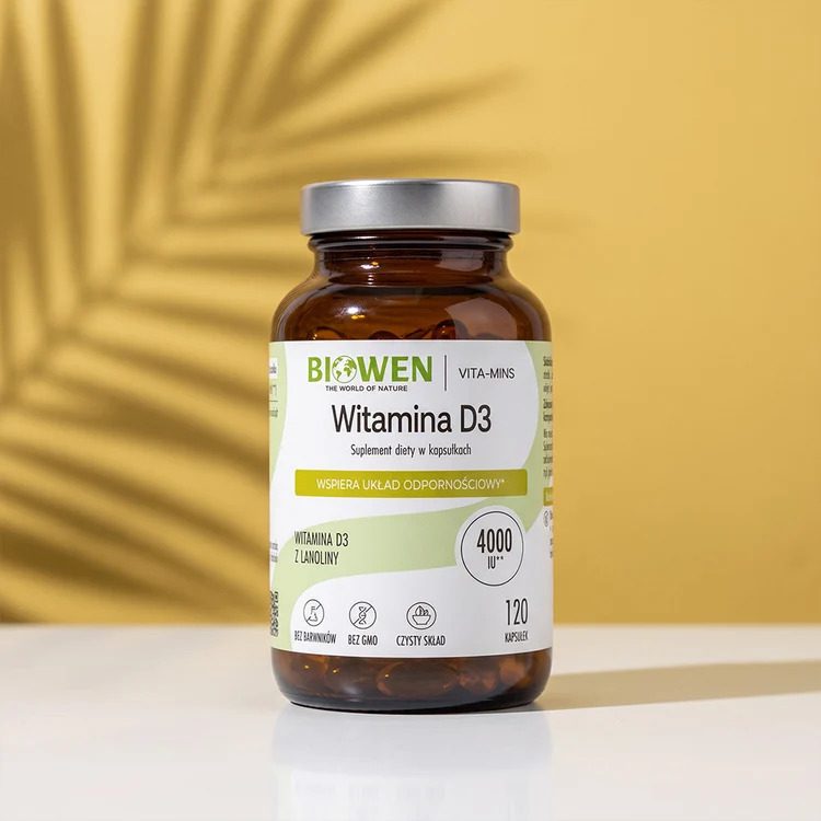 Witamina D3 Biowen 120 kapsułek